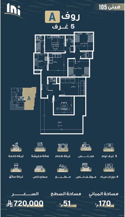 5 Bedroom Apartment for Sale in North Jeddah, Jeddah - Rooftop apartment with a terrace for sale in Al-Nasim, Jeddah 5 Bedroom Apartment for Sale in North Jeddah, Jeddah - Rooftop apartment with a terrace for sale in Al-Nasim, Jeddah