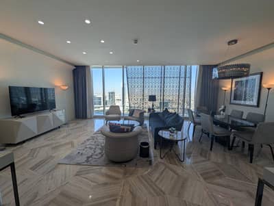 2 Bedroom Apartment for Rent in North Riyadh, Riyadh - Ultra-Luxury 2BR Fendi-Designed Apartment | High Floor | DAMAC Tower