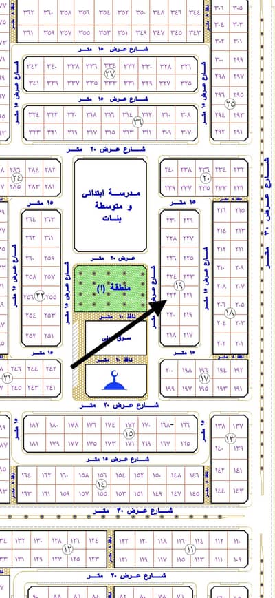 ارض سكنية  للبيع في الصناعية، حفر الباطن - للبيع ارض حي الصناعيه مخطط 99/9 بلك أ