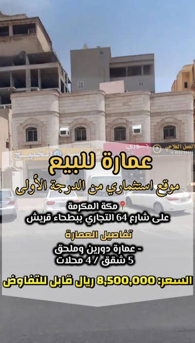 Residential Building for Sale in Batha Quraysh, Makkah - Residential building for sale in Beddah Quraish, Mecca Residential Building for Sale in Batha Quraysh, Makkah - Residential building for sale in Beddah Quraish, Mecca
