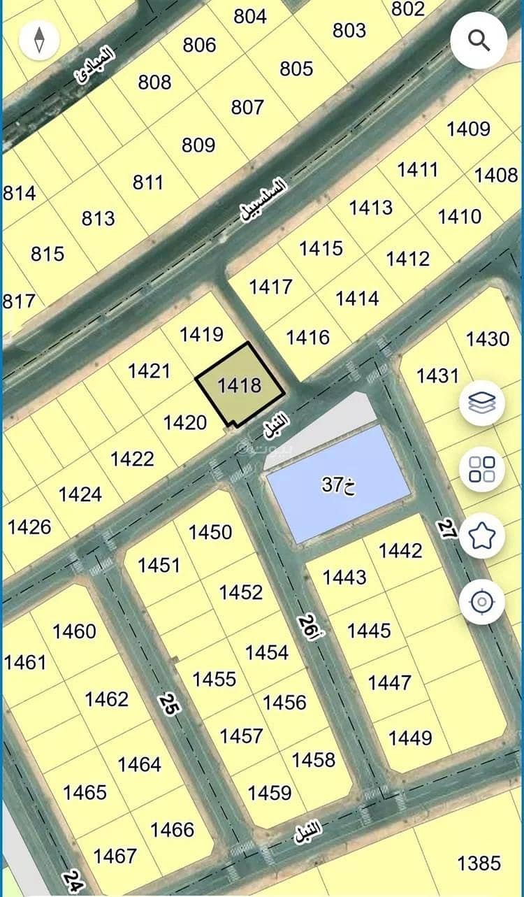 Corner Residential Land for Sale – Al Saif District | Tharwah Plan 1450 Corner Residential Land for Sale – Al Saif District | Tharwah Plan 1450