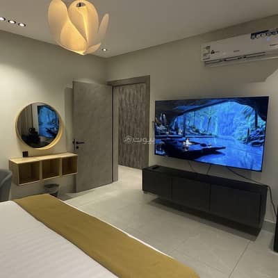 1 Bedroom Apartment for Rent in North Jeddah, Jeddah - Quiet studio with smart entry and 75" smart screen 1 Bedroom Apartment for Rent in North Jeddah, Jeddah - Quiet studio with smart entry and 75" smart screen