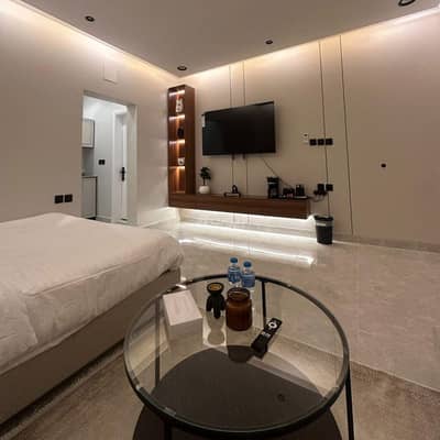 1 Bedroom Apartment for Rent in North Riyadh, Riyadh - Quiet studio with Master bed and self -entry