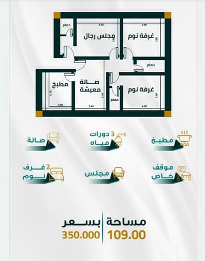 3 Bedroom Apartment for Sale in North Jeddah, Jeddah - Apartments for sale in al-Fayhaa district, Darb al-Haramain 3 Bedroom Apartment for Sale in North Jeddah, Jeddah - Apartments for sale in al-Fayhaa district, Darb al-Haramain