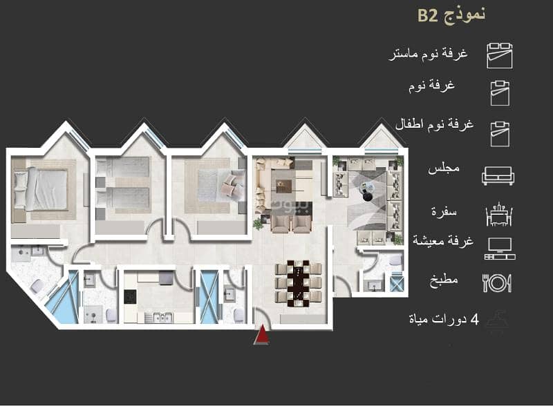 Apartment for sale in Al Bahar neighborhood, Khobar Apartment for sale in Al Bahar neighborhood, Khobar