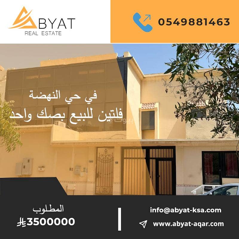 Two laminated contracts for sale in Al-Nahda with a single deed Two laminated contracts for sale in Al-Nahda with a single deed