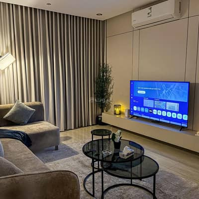 2 Bedroom Flat for Rent in Al-Malqa, Ibn Sharim - Two-bedroom apartment with a living room and smart entry