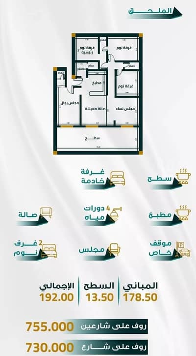 5 Bedroom Flat for Sale in North Jeddah, Jeddah - Apartment For Sale in Al Fayhaa, Jeddah