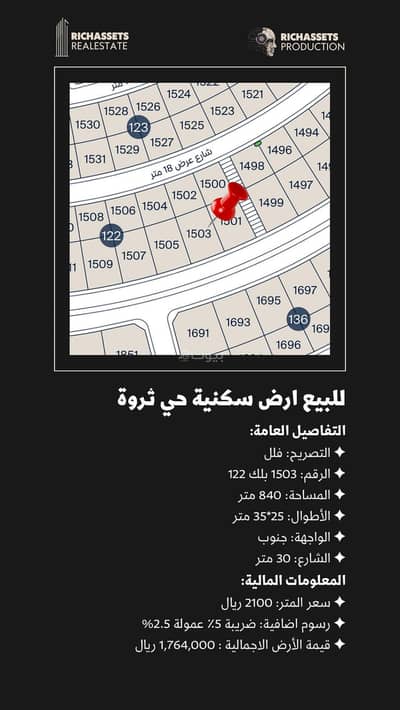 Residential Land for Sale in Al Saif, Dammam - Residential Land in Al Saif 1765869 SAR - 87896152