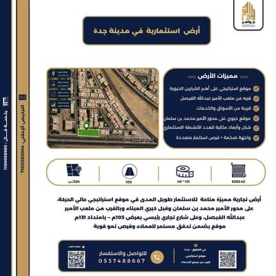 1 Bedroom Residential Land for Rent in South Jeddah, Jeddah - Residential Land in South Jeddah，Al Farouq 1 bedroom 2500139 SAR - 87979361