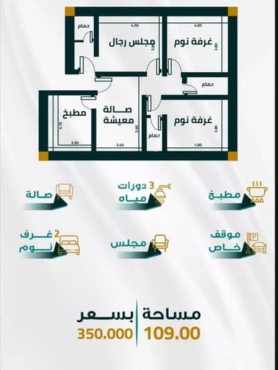 3 Bedroom Apartment for Sale in North Jeddah, Jeddah - Apartment For Sale in Al Fayhaa, Jeddah 3 Bedroom Apartment for Sale in North Jeddah, Jeddah - Apartment For Sale in Al Fayhaa, Jeddah