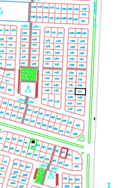 Residential Land for Sale in Jazan - Plot number 1060 in plan 482, Al-Ruwaee district, located in King Abdullah city, in Jizan