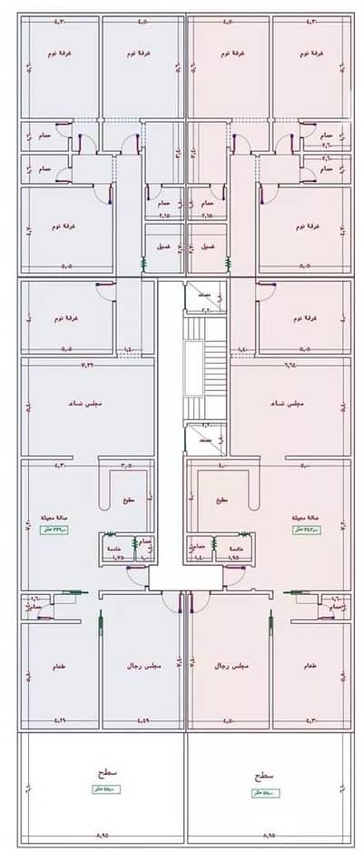 7 Bedroom Apartment for Sale in South Jeddah, Jeddah - Apartment For Sale On Omar Al Khardali Street, Al Jami'Ah District, Jeddah.