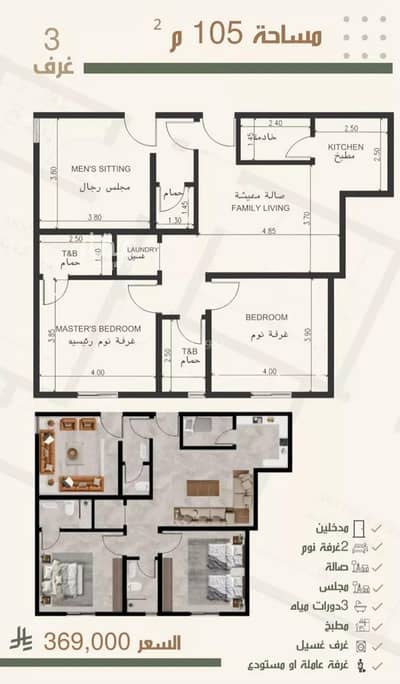 3 Bedroom Apartment for Sale in North Jeddah, Jeddah - Studio Apartment For Sale in Al Nuzhah, Jeddah 3 Bedroom Apartment for Sale in North Jeddah, Jeddah - Studio Apartment For Sale in Al Nuzhah, Jeddah
