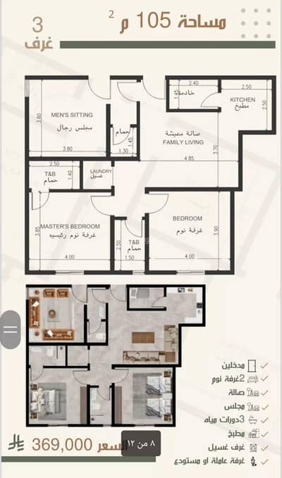 3 Bedroom Apartment for Sale in North Jeddah, Jeddah - Studio Apartment For Sale in Al Nuzhah, Jeddah 3 Bedroom Apartment for Sale in North Jeddah, Jeddah - Studio Apartment For Sale in Al Nuzhah, Jeddah