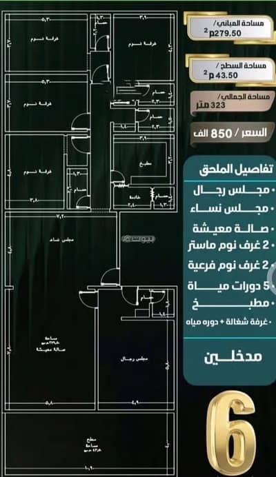 6 Bedroom Flat for Sale in North Jeddah, Jeddah - Apartment For Sale in Al Nuzhah, Jeddah 6 Bedroom Flat for Sale in North Jeddah, Jeddah - Apartment For Sale in Al Nuzhah, Jeddah