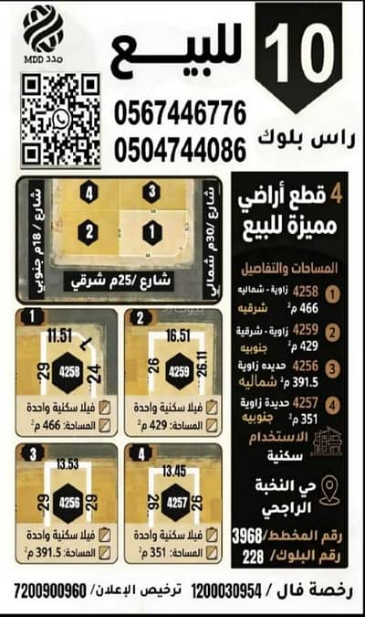 Residential Land for Sale in East Riyadh, Riyadh - Land For Sale in Al Nadhim, East Riyadh Residential Land for Sale in East Riyadh, Riyadh - Land For Sale in Al Nadhim, East Riyadh