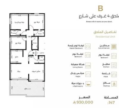 4 Bedroom Flat for Sale in North Jeddah, Jeddah - Apartment For Sale On Al-Badiyah Street, Al-Salamah District, Jeddah City 4 Bedroom Flat for Sale in North Jeddah, Jeddah - Apartment For Sale On Al-Badiyah Street, Al-Salamah District, Jeddah City