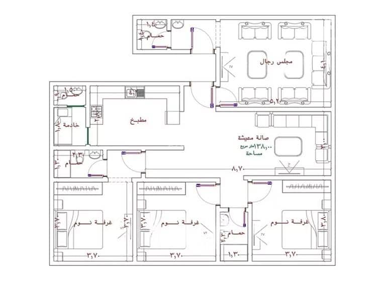 Apartment For Sale in Al Rabwa, Jeddah Apartment For Sale in Al Rabwa, Jeddah