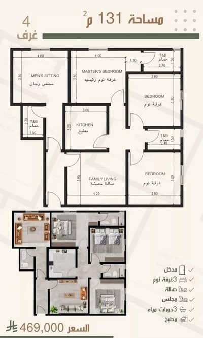 4 Bedroom Flat for Sale in North Jeddah, Jeddah - Apartment For Sale in Al Nuzhah, Jeddah 4 Bedroom Flat for Sale in North Jeddah, Jeddah - Apartment For Sale in Al Nuzhah, Jeddah