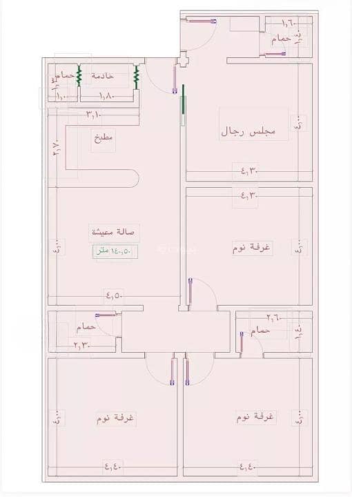 Apartment For Sale in Al Jameah District, North Jeddah Apartment For Sale in Al Jameah District, North Jeddah