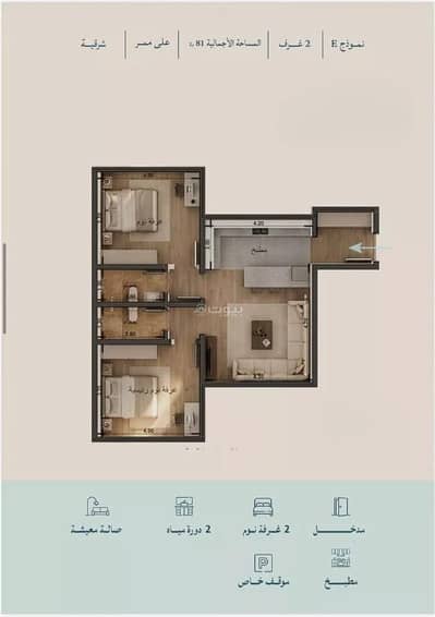 2 Bedroom Apartment for Sale in North Jeddah, Jeddah - Apartment for Sale in Al Yaqout, North Jeddah 2 Bedroom Apartment for Sale in North Jeddah, Jeddah - Apartment for Sale in Al Yaqout, North Jeddah