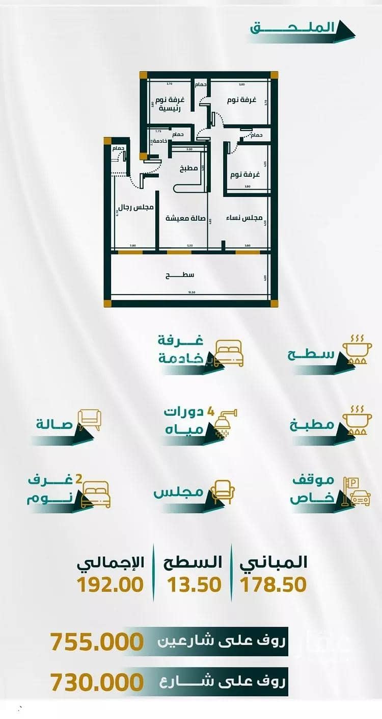 Apartment for Sale in Al Fayhaa, North Jeddah Apartment for Sale in Al Fayhaa, North Jeddah