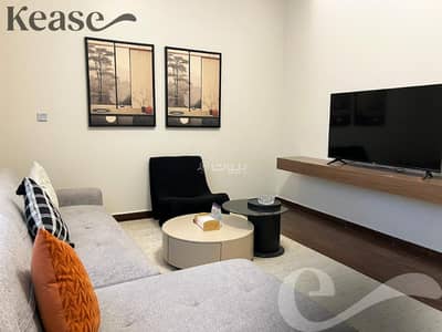 1 Bedroom Apartment for Rent in East Riyadh, Riyadh - Elegant furnished apartment for rent – Al-Kh Уни Al-Khwartaba? Wait. Hold on. The text: شقة مفروشة أنيقة للإيجار – حي قرطبة (مشروع Kease)  Let's translate properly: "Elegant furnished apartment for rent – Al Qurţuba District (Kease Project)"
