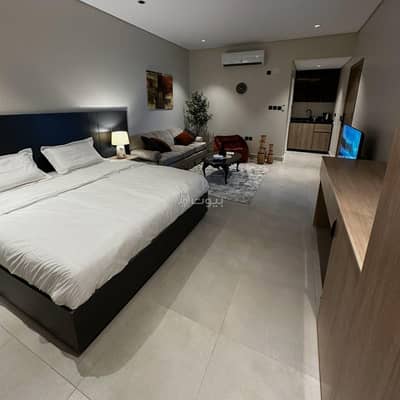 1 Bedroom Flat for Rent in al hamra, Tabuk - Luxurious and quiet studio with self-entry