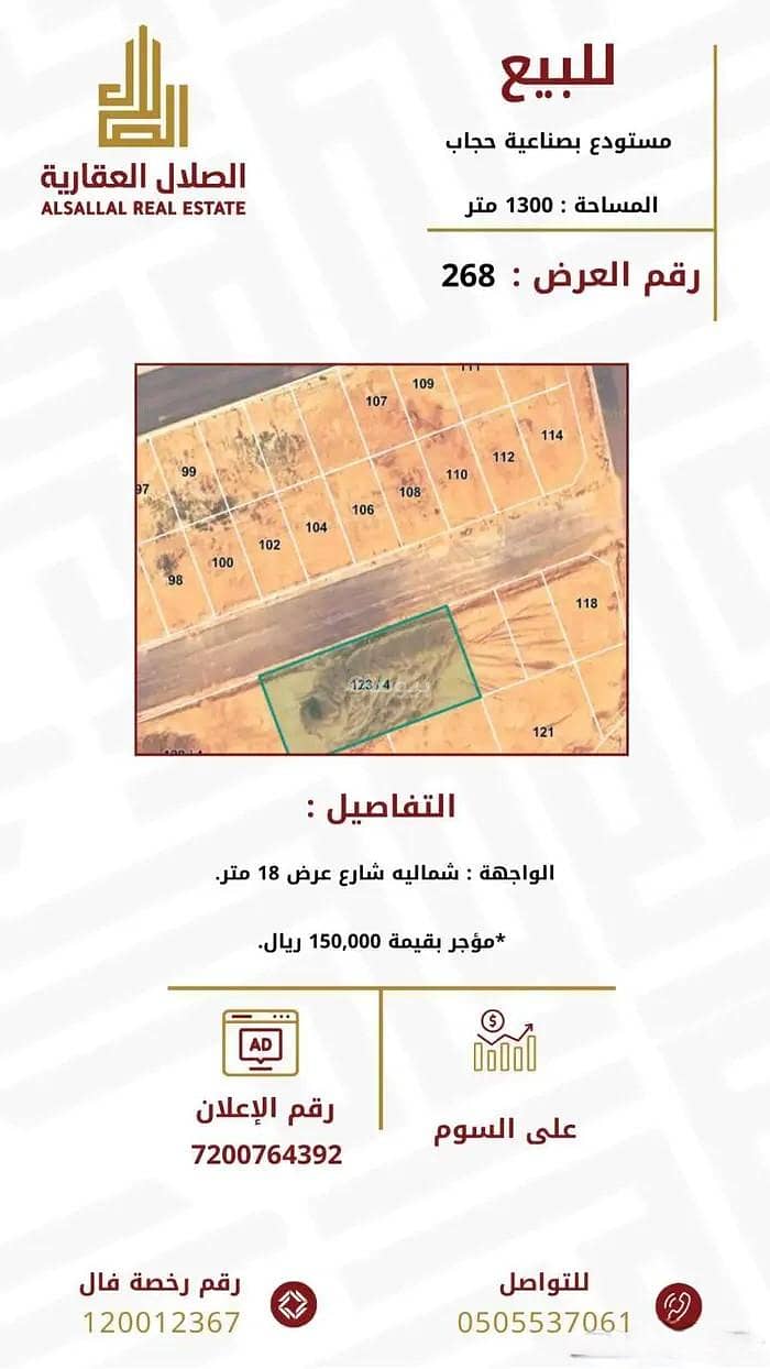Warehouse For Sale in Al Batin, Buraydah Al Qassim Region Warehouse For Sale in Al Batin, Buraydah Al Qassim Region