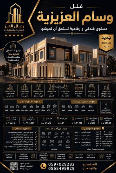 فیلا 3 غرف نوم للبيع في الشراع، الخبر - دور و3 شقق