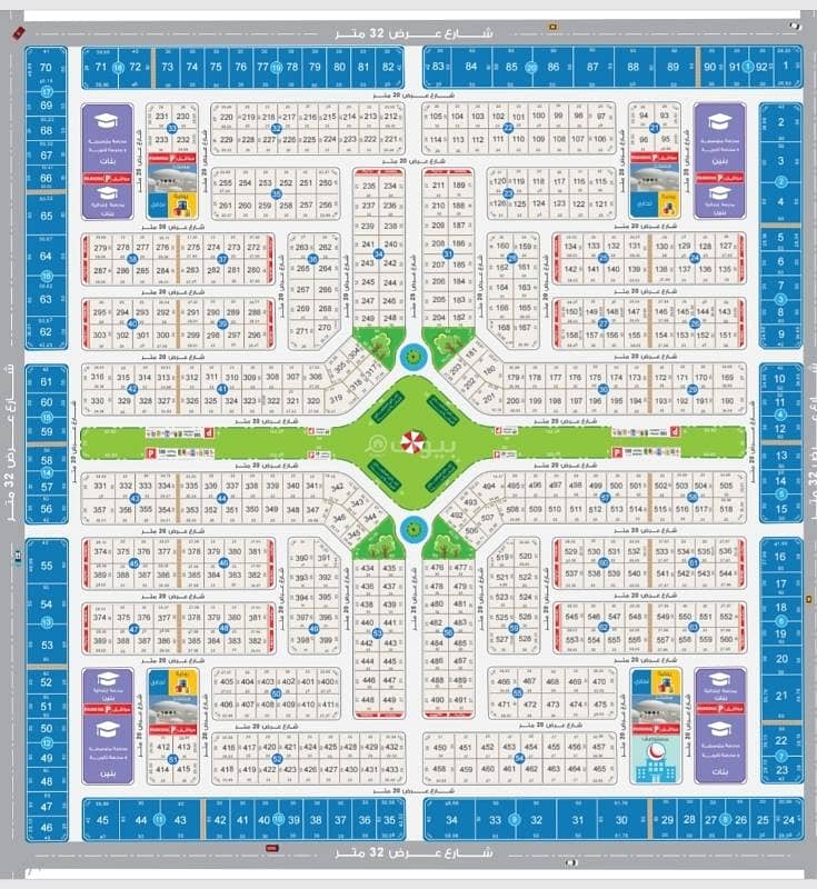 Residential land, 5-story apartment area for sale in Jeddah, Al-Yaqut neighborhood Residential land, 5-story apartment area for sale in Jeddah, Al-Yaqut neighborhood