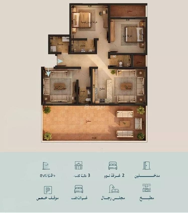 Apartment for sale on Saleh Al-Rasheed Street, Al-Yaqout District, Jeddah city Apartment for sale on Saleh Al-Rasheed Street, Al-Yaqout District, Jeddah city