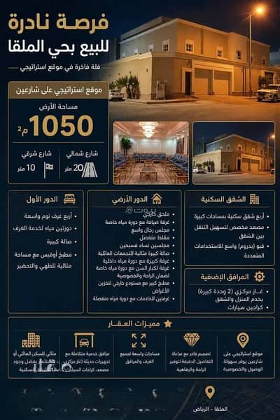 4 Bedroom Villa for Sale in North Riyadh, Riyadh - Villa For Sale in Al Malqa, Riyadh 4 Bedroom Villa for Sale in North Riyadh, Riyadh - Villa For Sale in Al Malqa, Riyadh