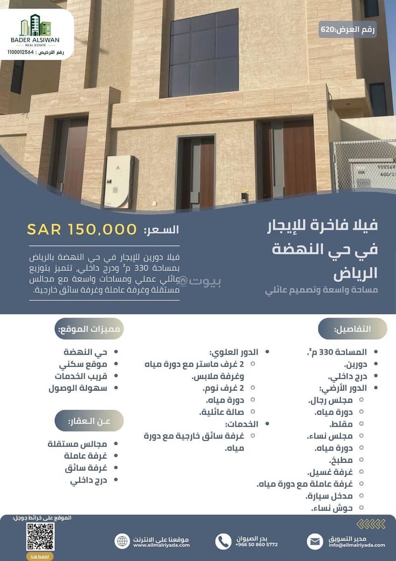 Rent your real estate unit in Al-Nahda neighborhood, Riyadh with Al-Riyada Knowledge Rent your real estate unit in Al-Nahda neighborhood, Riyadh with Al-Riyada Knowledge