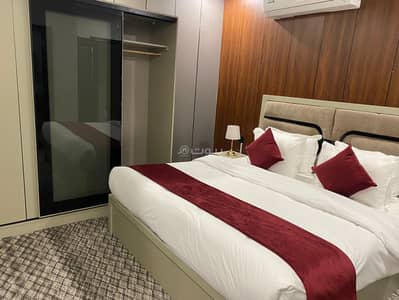 1 Bedroom Flat for Rent in North Riyadh, Riyadh - A room and a living room with a bathroom - Unit 1 1 Bedroom Flat for Rent in North Riyadh, Riyadh - A room and a living room with a bathroom - Unit 1