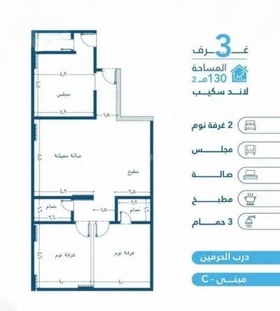 2 Bedroom Apartment for Sale in North Jeddah, Jeddah - Apartment For Sale in Al Fayhaa, North Jeddah