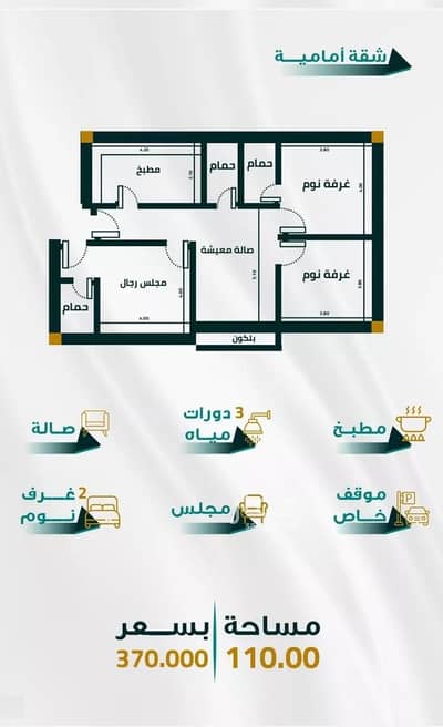 شقة 2 غرفة نوم للبيع في شمال جدة، جدة - شقة للبيع في الفيحاء، شمال جدة شقة 2 غرفة نوم للبيع في شمال جدة، جدة - شقة للبيع في الفيحاء، شمال جدة