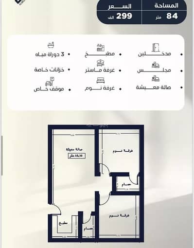 2 Bedroom Apartment for Sale in North Jeddah, Jeddah - Apartment for sale in Al Nuzhah, North Jeddah 2 Bedroom Apartment for Sale in North Jeddah, Jeddah - Apartment for sale in Al Nuzhah, North Jeddah