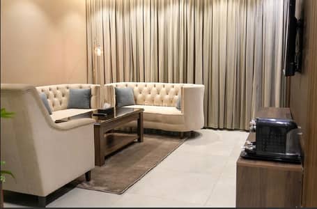 فلیٹ 2 غرفة نوم للايجار في شمال جدة، جدة - Unit-2 Golden Night Hotel, two rooms and living room
