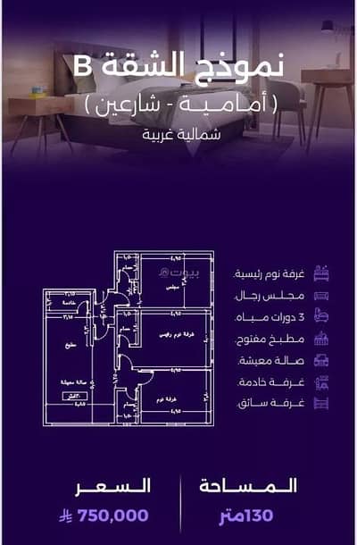 2 Bedroom Apartment for Sale in North Jeddah, Jeddah - Apartment for sale on Abu Salamah Al-Salami Street, Al-Zahraa District, Jeddah 2 Bedroom Apartment for Sale in North Jeddah, Jeddah - Apartment for sale on Abu Salamah Al-Salami Street, Al-Zahraa District, Jeddah