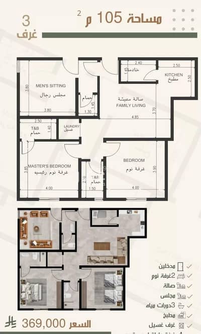 3 Bedroom Flat for Sale in North Jeddah, Jeddah - Apartment for sale on Thuluth Bani Shahr Street, Al Nuzhah District, Jeddah. 3 Bedroom Flat for Sale in North Jeddah, Jeddah - Apartment for sale on Thuluth Bani Shahr Street, Al Nuzhah District, Jeddah.