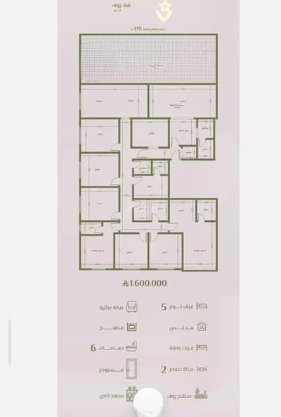 6 Bedroom Apartment for Sale in North Jeddah, Jeddah - Apartment for Sale in Al Rawdah, North Jeddah