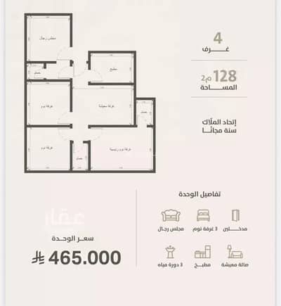 3 Bedroom Flat for Sale in North Jeddah, Jeddah - Apartment For Sale in Al Rayaan, North Jeddah 3 Bedroom Flat for Sale in North Jeddah, Jeddah - Apartment For Sale in Al Rayaan, North Jeddah