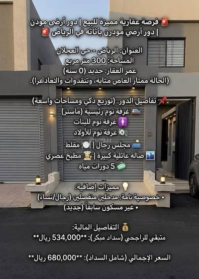 5 Bedroom Floor for Sale in South Riyadh, Riyadh - Floor for sale in Okaz, south Riyadh 5 Bedroom Floor for Sale in South Riyadh, Riyadh - Floor for sale in Okaz, south Riyadh
