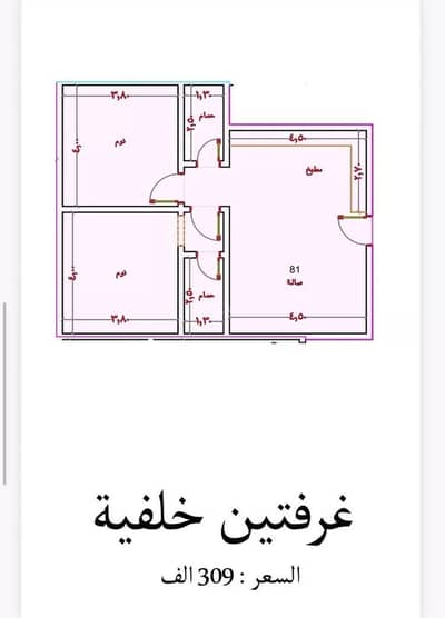 فلیٹ 3 غرف نوم للبيع في شمال جدة، جدة - شقة للبيع في شارع عمر ابو زرعه فرعي, حي النزهة, مدينة جدة, منطقة مكة المكرمة