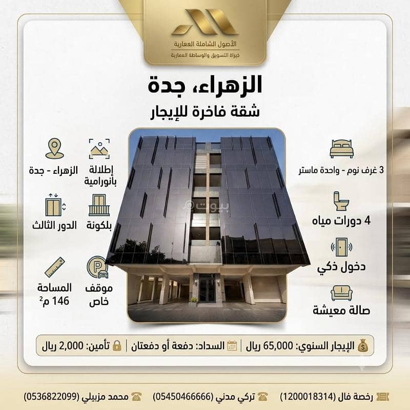 Luxury apartment for rent in Al Zahraa neighborhood Luxury apartment for rent in Al Zahraa neighborhood