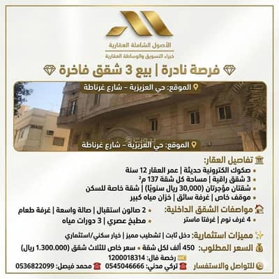 2 Bedroom Flat for Sale in North Jeddah, Jeddah - Apartment in North Jeddah,Al Aziziyah 2 bedrooms 450000 SAR - 88081129 2 Bedroom Flat for Sale in North Jeddah, Jeddah - Apartment in North Jeddah,Al Aziziyah 2 bedrooms 450000 SAR - 88081129