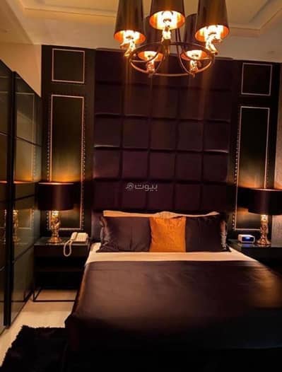 1 Bedroom Apartment for Rent in North Riyadh, Riyadh - A room and a living room with a bathroom and a kitchen Unit -15 1 Bedroom Apartment for Rent in North Riyadh, Riyadh - A room and a living room with a bathroom and a kitchen Unit -15