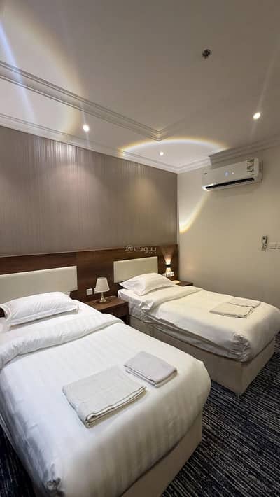 1 Bedroom Apartment for Rent in North Jeddah, Jeddah - A suite consisting of a bedroom, a living room, and a bathroom Unit-2
